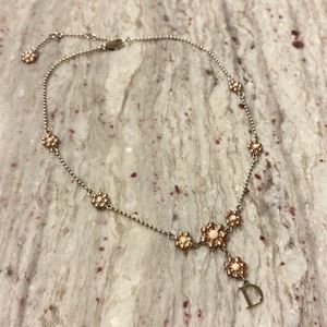 CHRISTIAN DIOR Vintage Necklace Silver Necklace